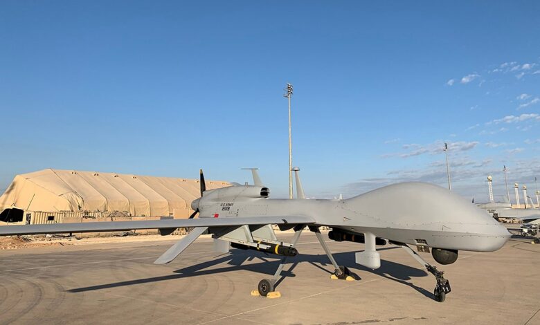 A drone at a US base in Iraq