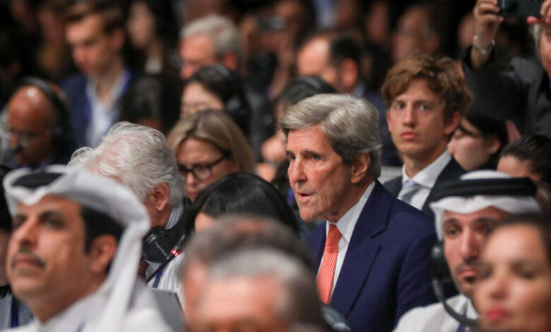 Special Presidential Envoy for Climate John Kerry attends day 13 of the COP28 Climate Conference on Dec. 13 in Dubai. Credit: Fadel Dawod/Getty Images